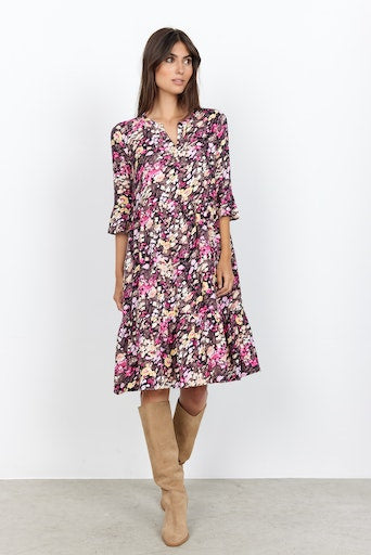 Karelia 3 Dress - Fuchsia Rose