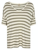Eireem Stripe 8 Jumper - Dusky Green
