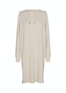 Banu 74 Hooded Dress - Cream