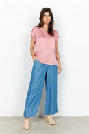 Thilde Short Sleeve T-shirt - Pale Pink