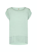 Thilde Short Sleeve T-shirt - Frosty Green