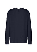 Niaka 52 V Neck Jumper - Navy Melange