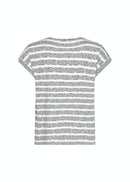 Chanti Stripe Short Sleeve T-Shirt - Black