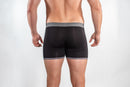 Bamboo Boxer - Black Grey Band