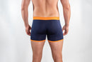 Bamboo Boxer - Navy Orange Band