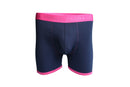 Bamboo Boxer - Navy Pink Band