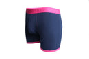Bamboo Boxer - Navy Pink Band