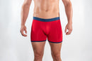 Bamboo Boxer - Red Blue Band