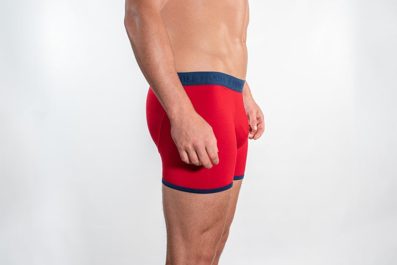Bamboo Boxer - Red Blue Band