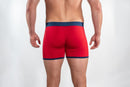 Bamboo Boxer - Red Blue Band