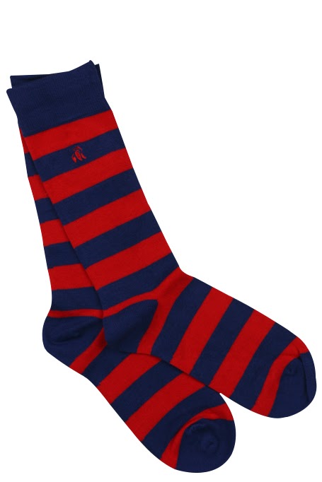 Clastripe Sock - Red