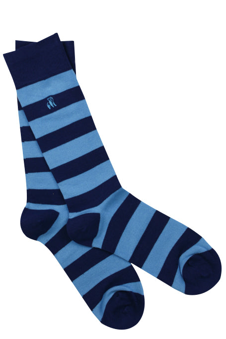 Striped Sock - Sky Blue