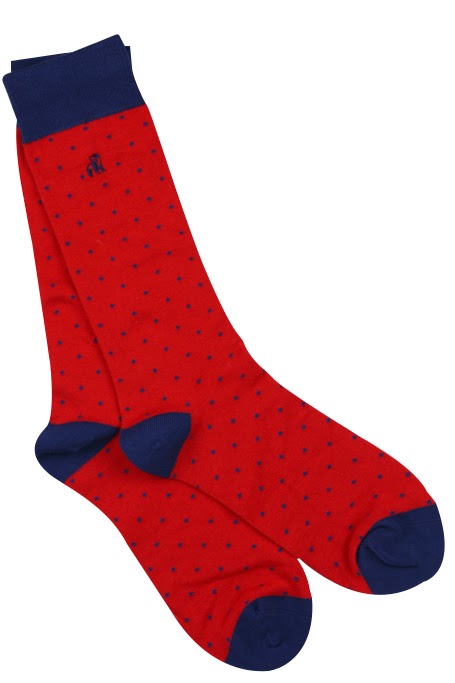 Spotted Sock - Red