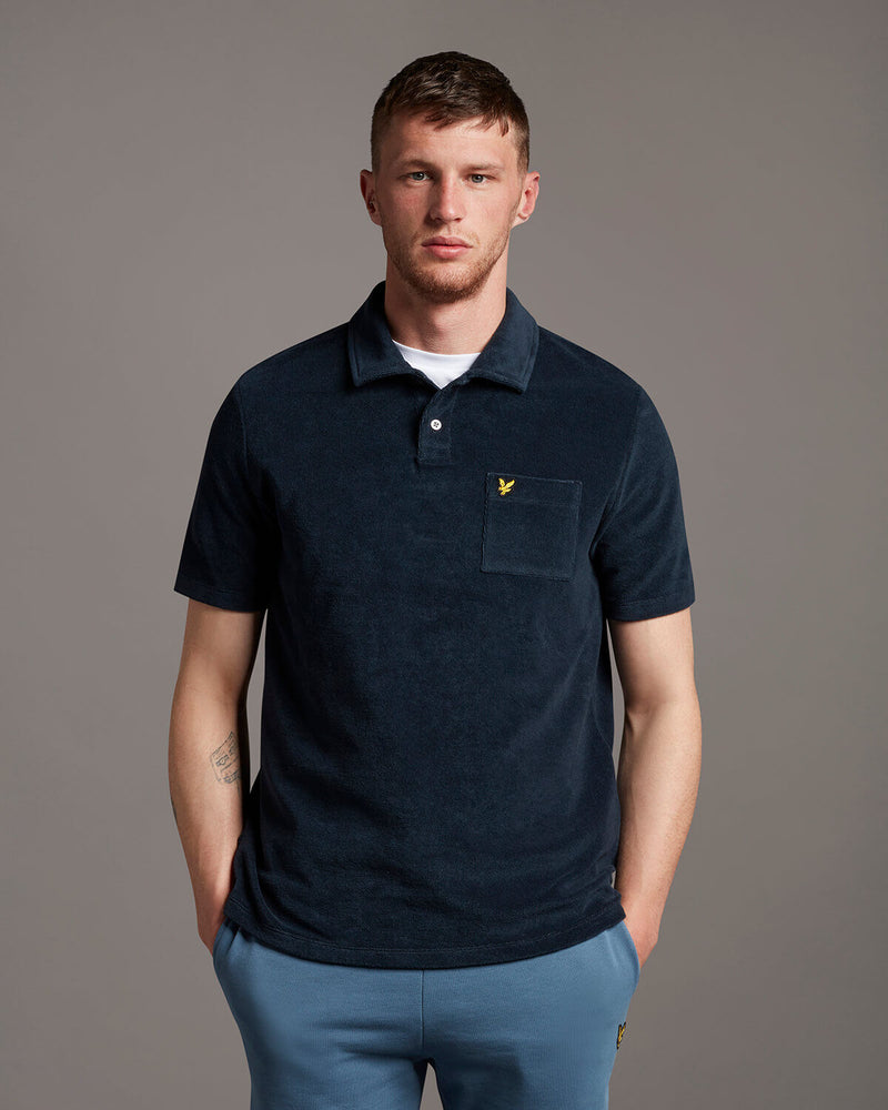 Boucle Polo Shirt - Dark Navy