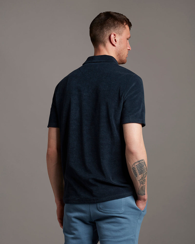Boucle Polo Shirt - Dark Navy