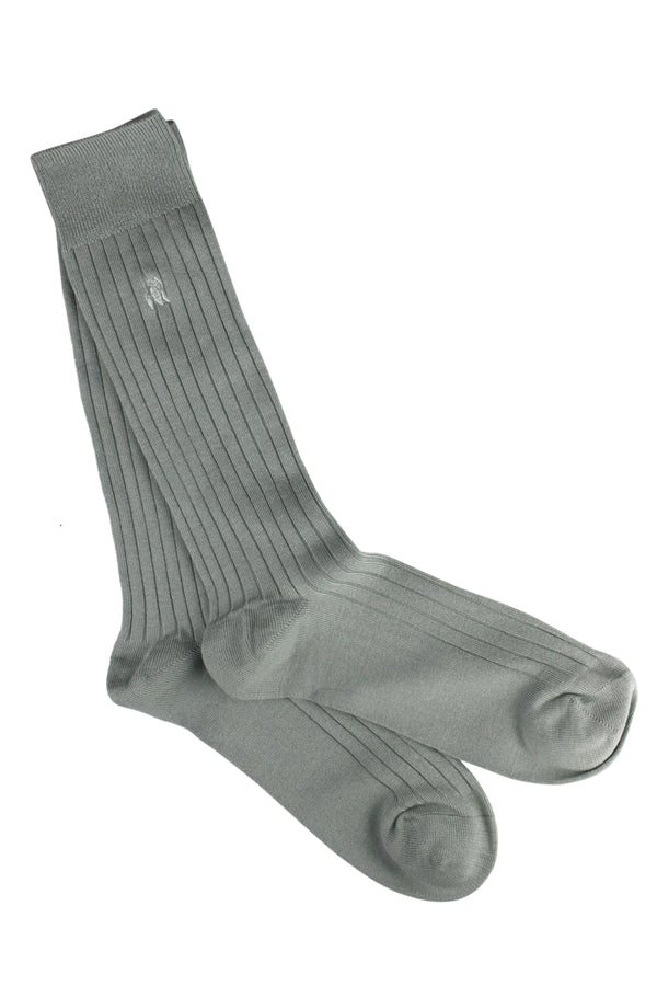 Ribbed Sock - Light Grey