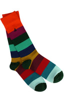 Block Striped Sock - Multi