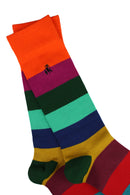 Block Striped Sock - Multi