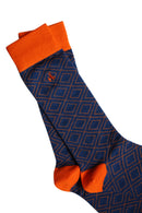 Diamond Sock - Orange