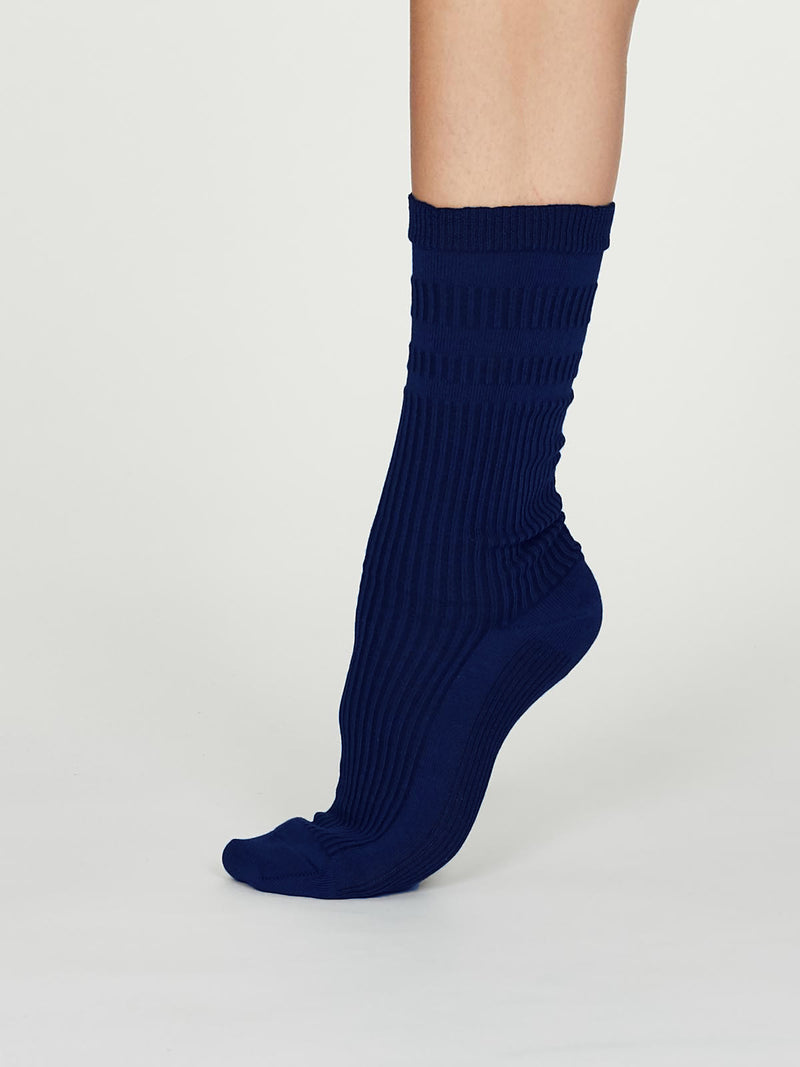 Beatrice Diabetic Socks - Indigo