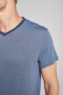 Short Sleeve Knit Pyjama - Navy