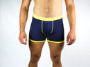 Bamboo Boxer - Navy Yellow Band