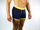 Bamboo Boxer - Navy Yellow Band