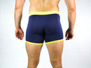 Bamboo Boxer - Navy Yellow Band