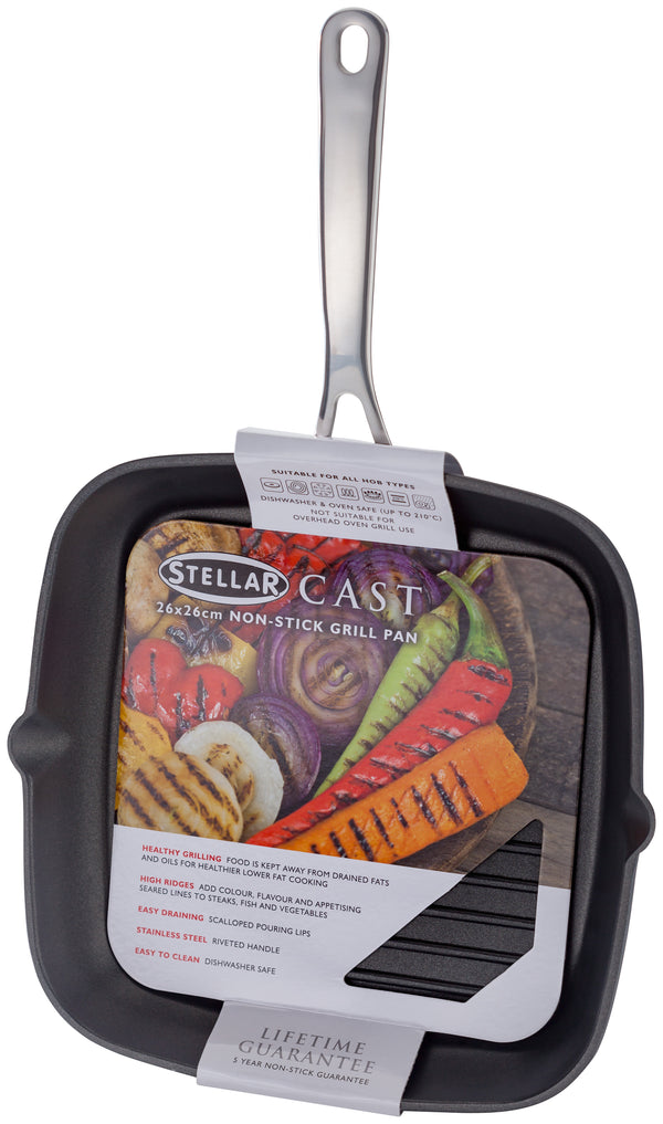 26cm Cast Grill Pan