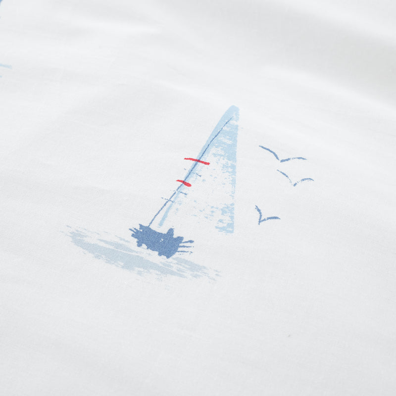 Sailing Boats Fitted Sheet Cot