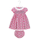 Sarah Hand Smocked Dress - Pink/Blue