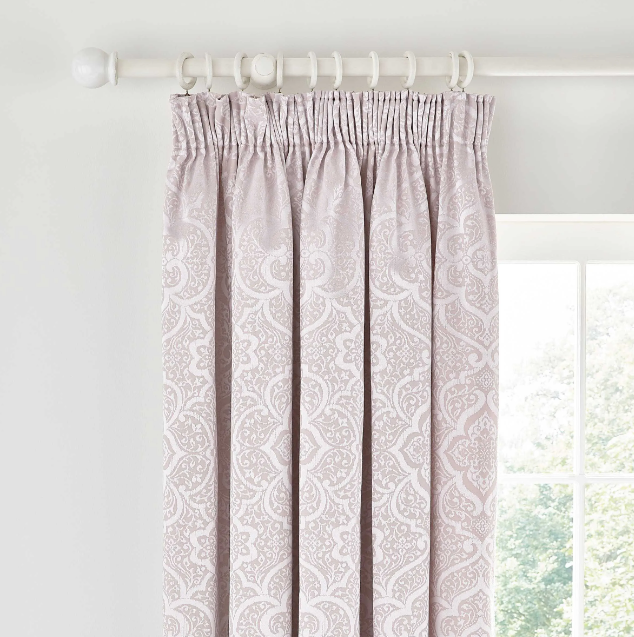 Enya Rose Lined Curtains