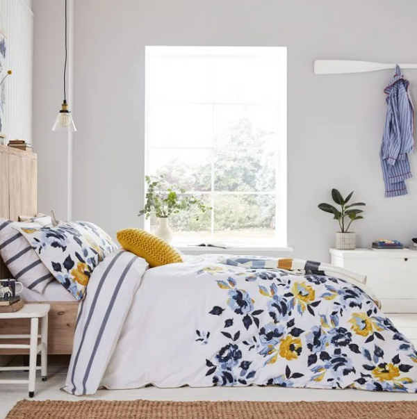 Galley Grade Floral Duvet Cover Set - Chalk