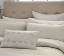 Modern Deco Stripe Duvet Cover Set - Champagne