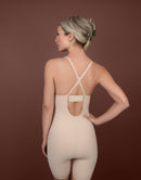 Sculpting Deep V Bodysuit - Beige