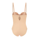 Sculpting Deep V Bodysuit - Beige