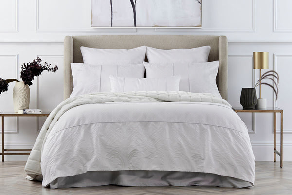 Zola Jacquard Duvet Cover Set - Ivory