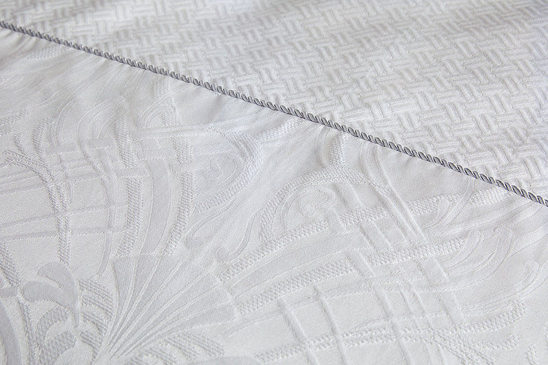 Zola Jacquard Duvet Cover Set - Ivory