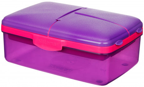 3965 Sistema Slimline Quaddie Lunch Box Assorted