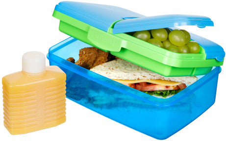 3965 Sistema Slimline Quaddie Lunch Box Assorted