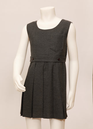 Plain Pinafore - Grey