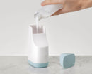 Slim Compact Soap Dispenser White / Blue