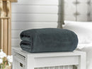 Snuggle Touch Throw - Charcoal 180x140cm