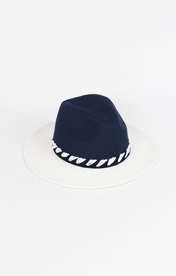 Sonja Hat - Navy/White