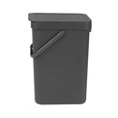 Sort  Go Waste Bin 12-Litre Grey