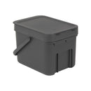 Sort  Go Waste Bin 6-Litre Grey