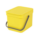 Sort  Go Waste Bin 6-Litre Yellow