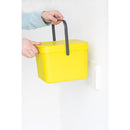 Sort  Go Waste Bin 6-Litre Yellow