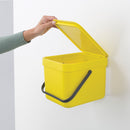 Sort  Go Waste Bin 6-Litre Yellow