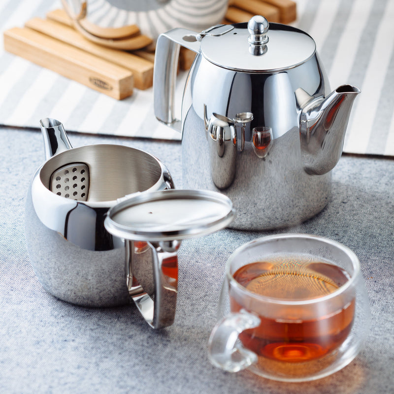0.9L/4 Cup Stainless Steel Traditional Teapot